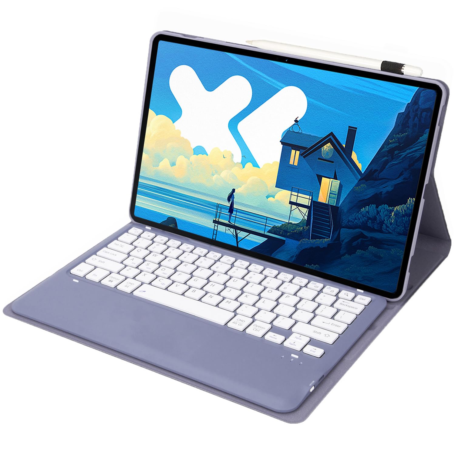 Amazon.co.jp: Keyboard Cover Folio Case with Detachable Bluetooth
